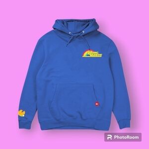Retrokid Reading Rainbow Royal Blue Hoodie Size 3XL